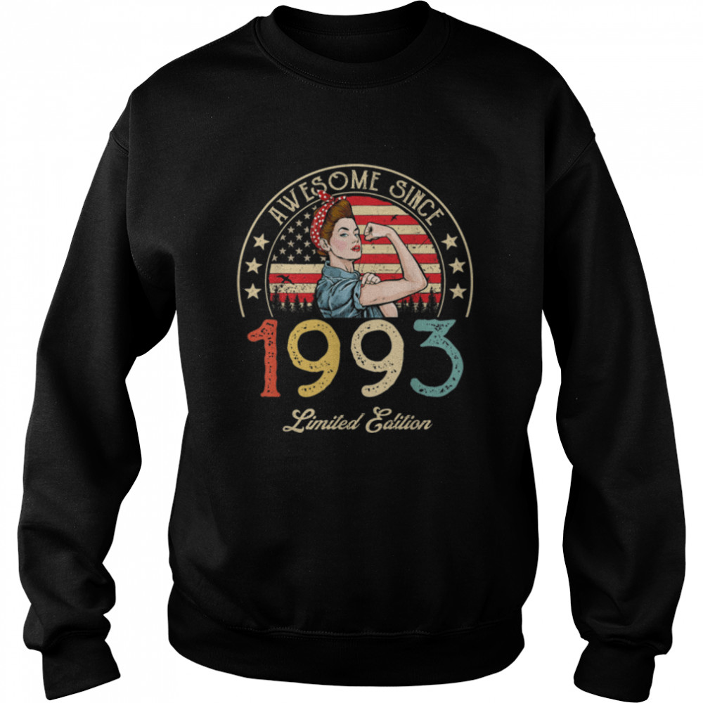 Awesome Since 1993 Vintage 1993 29th Birthday 29 Years Old T- B09VYW8GG9 Unisex Sweatshirt