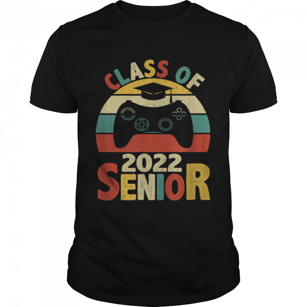 Class Of 2022 Senior Video Games College School Graduation T-Shirt B09Vywmpbz