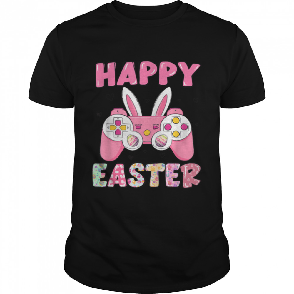 Game Controller Happy Easter Day Gamers Kids Girls Boys T-Shirt B09Vywbh5D