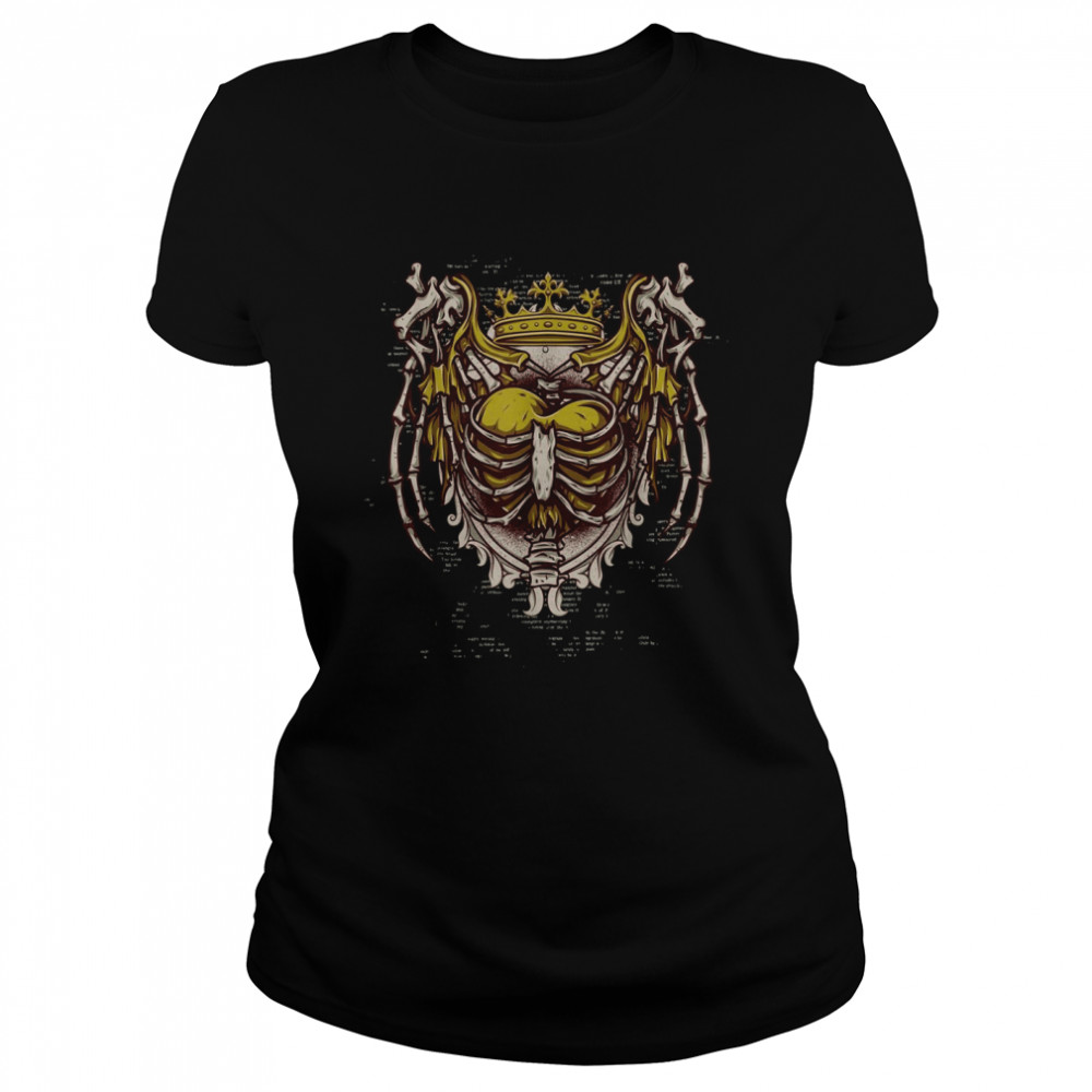 Heart with a Crown trapped in a Rib Cage Classic Women's T-shirt