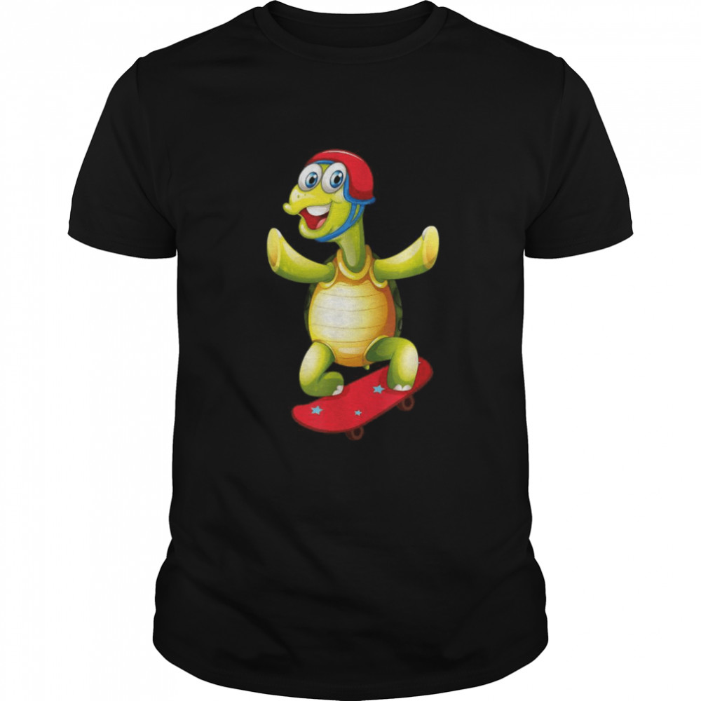 Turtle On Skateboard Shirt