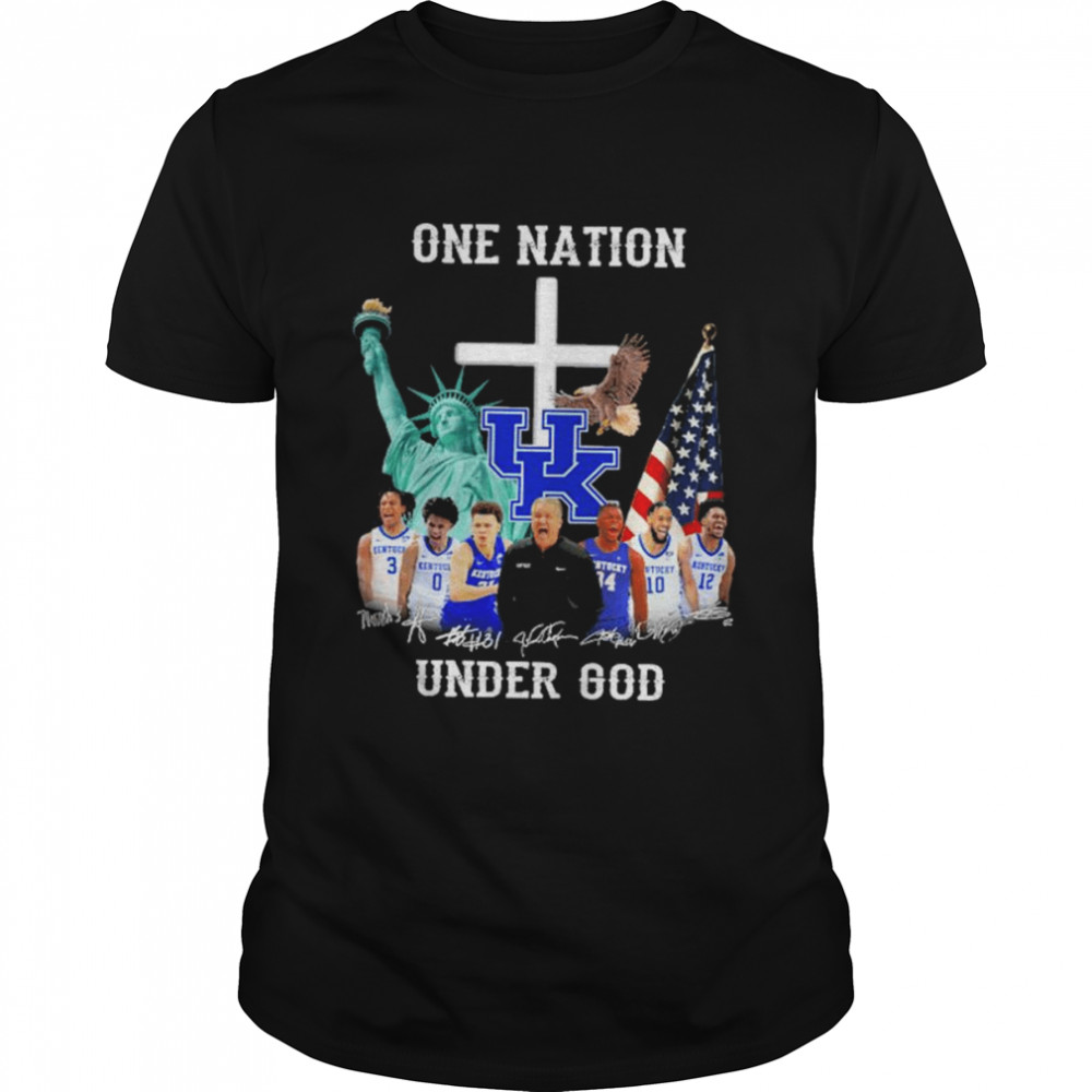 University Of Kentucky One Nation Under God Signatures American T-Shirt
