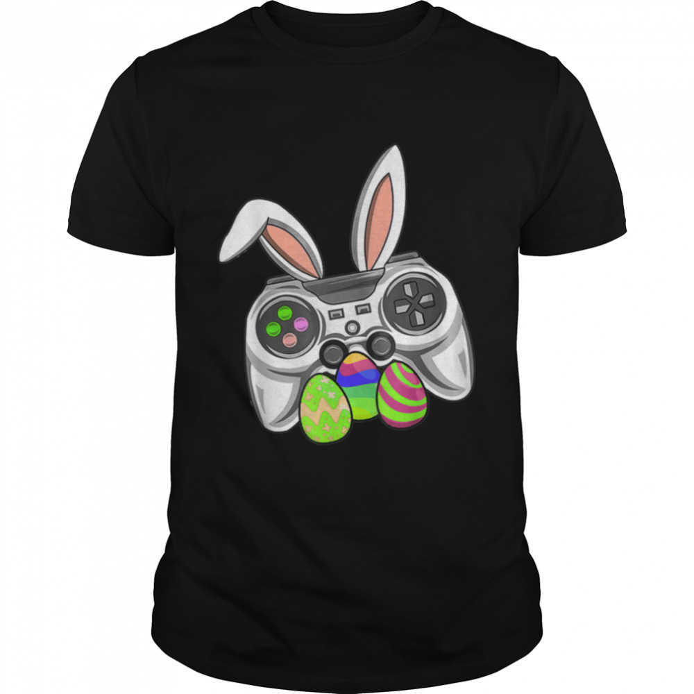Video Game Bunny Ear Costume Easter Day Men Boys Kids T-Shirt B09VYVLH2X