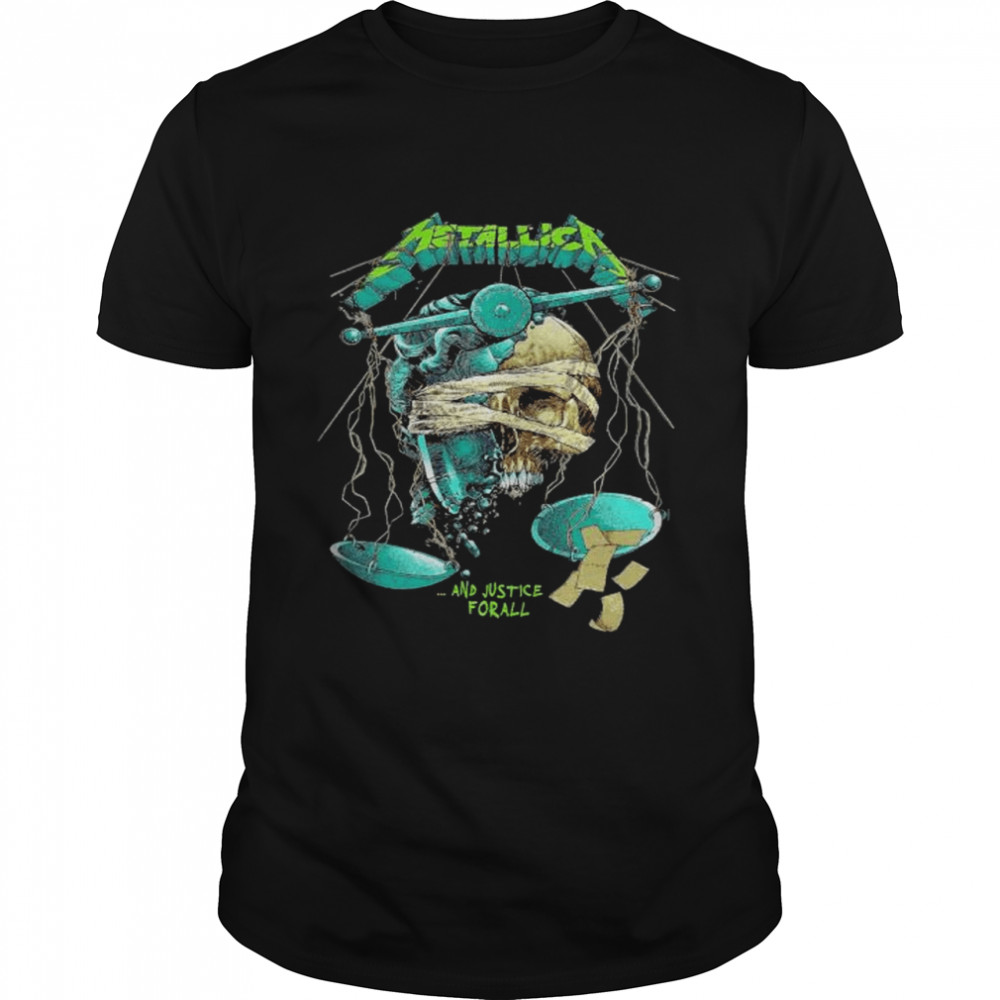 Metallica and Justice for all skull shirt