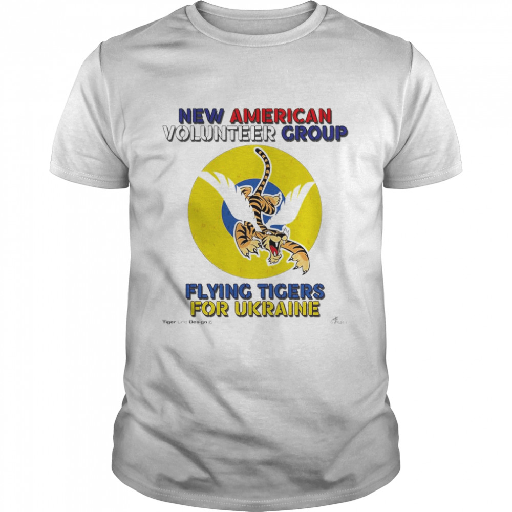 New American Volunteer Group flying tigers for Ukraine shirt