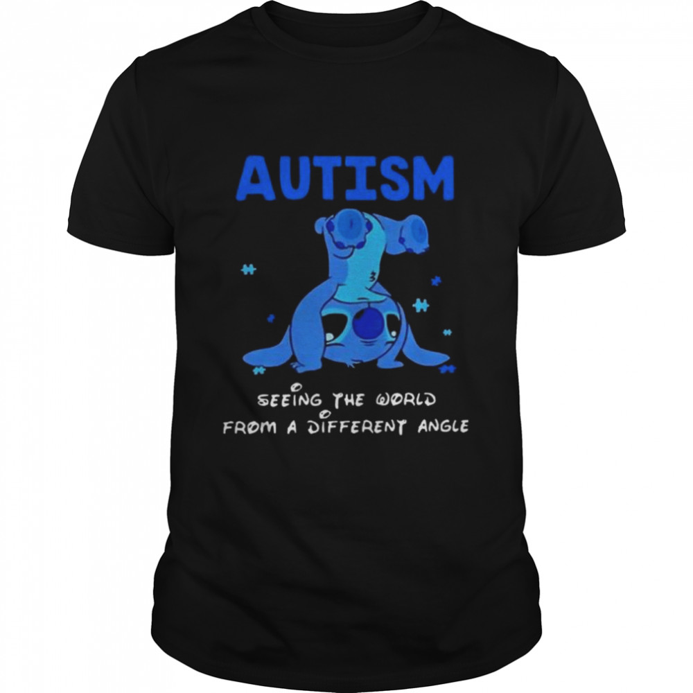 Stitch Autism Seeing The World From A Different Angle Shirt