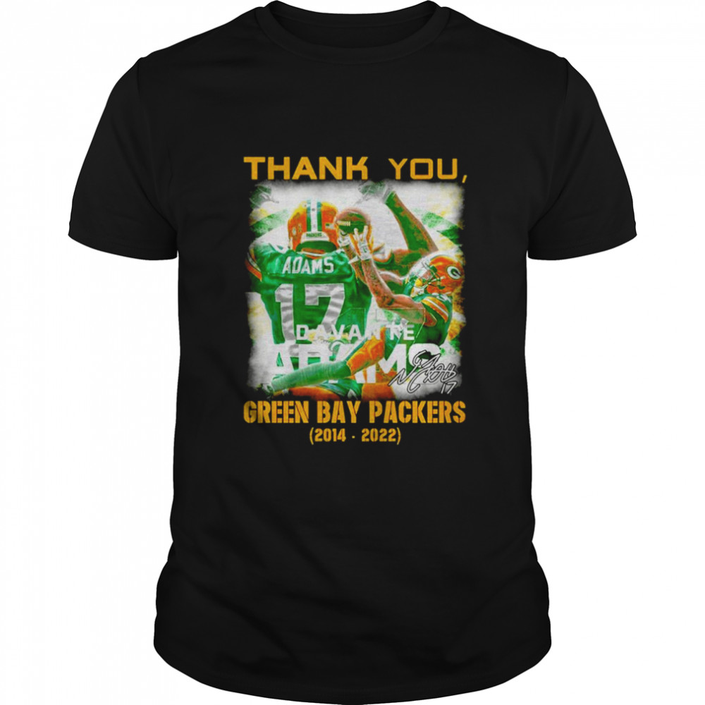 Thank You Davante Green Bay Packers 2014 2022 Signature Shirt