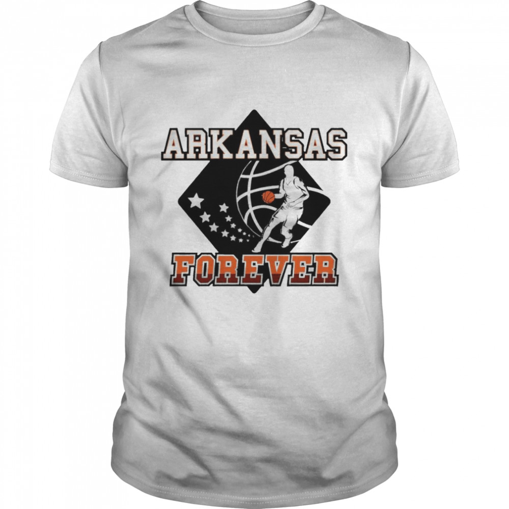 Arkansas Razorbacks Basketball Forever Logo Shirt