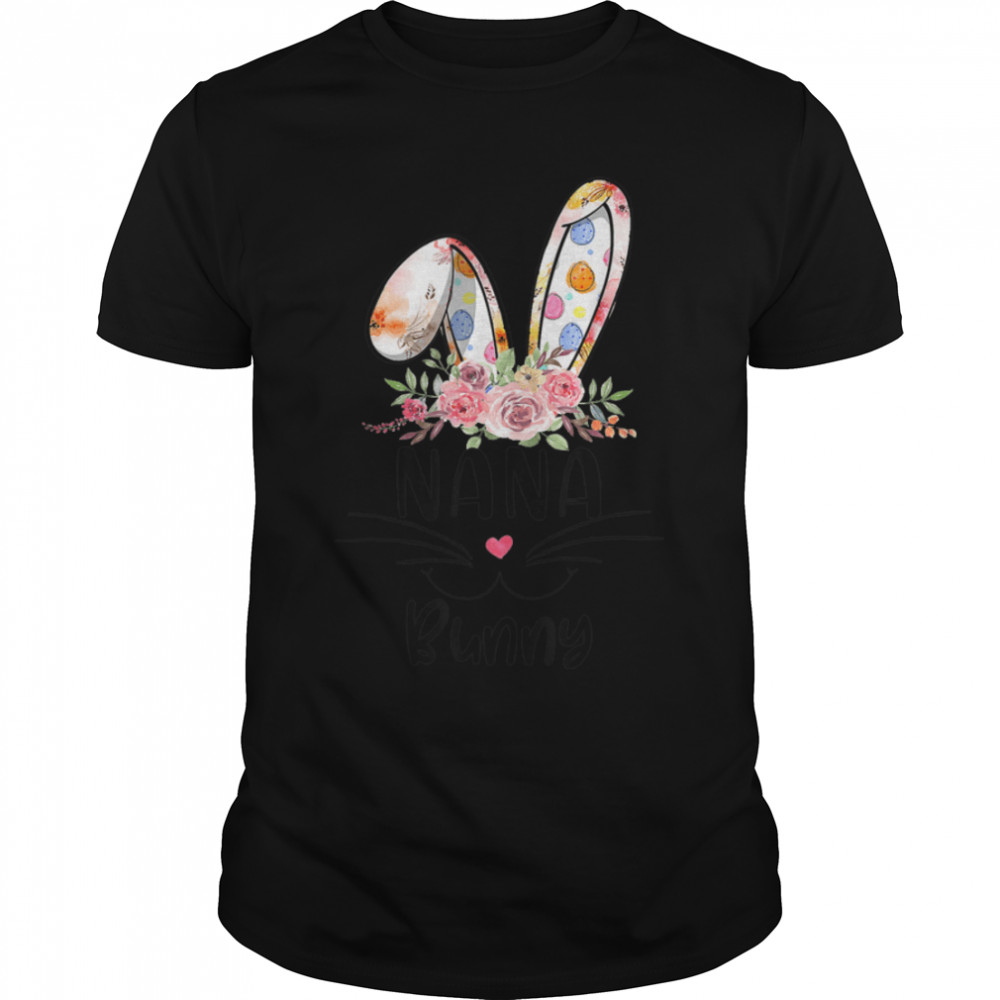 Cute Nana Bunny Easter Family Matching Outfit T-Shirt B09W4W3LRQ