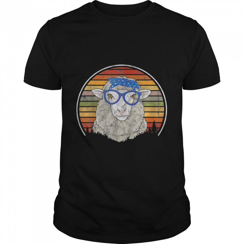 Vintage Sheep Farmer Retro Sheep T-Shirt B09W5NYBDZ