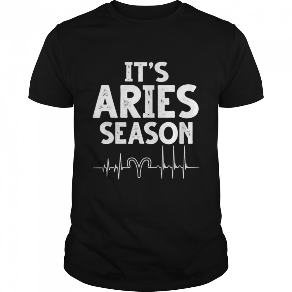 Aries heartbeat March April astrology Aries Zodiac sign shirt