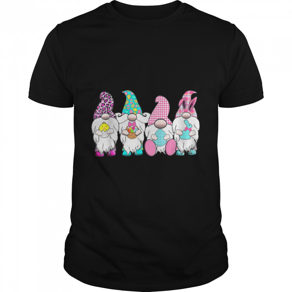Easter Gnomes Easter Egg Hunting Basket Bunny Easter Gifts T-Shirt B09W63GY7H