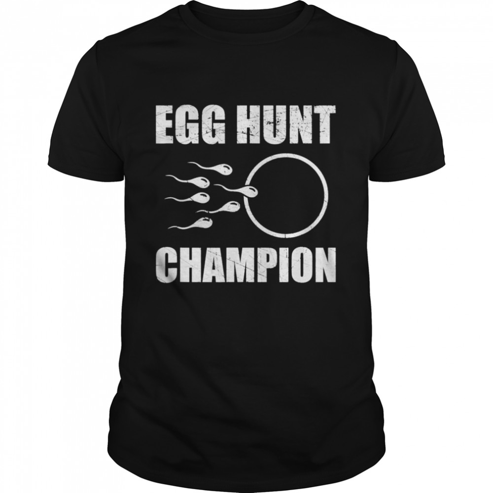 Egg Hunt Champion Dad Easter Pregnancy Announcement Shirt