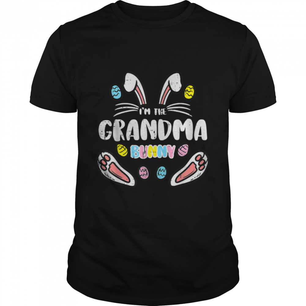 Grandma Bunny Rabbit Easter Family Matching Nana Mimi Women T-Shirt B09W954XHY