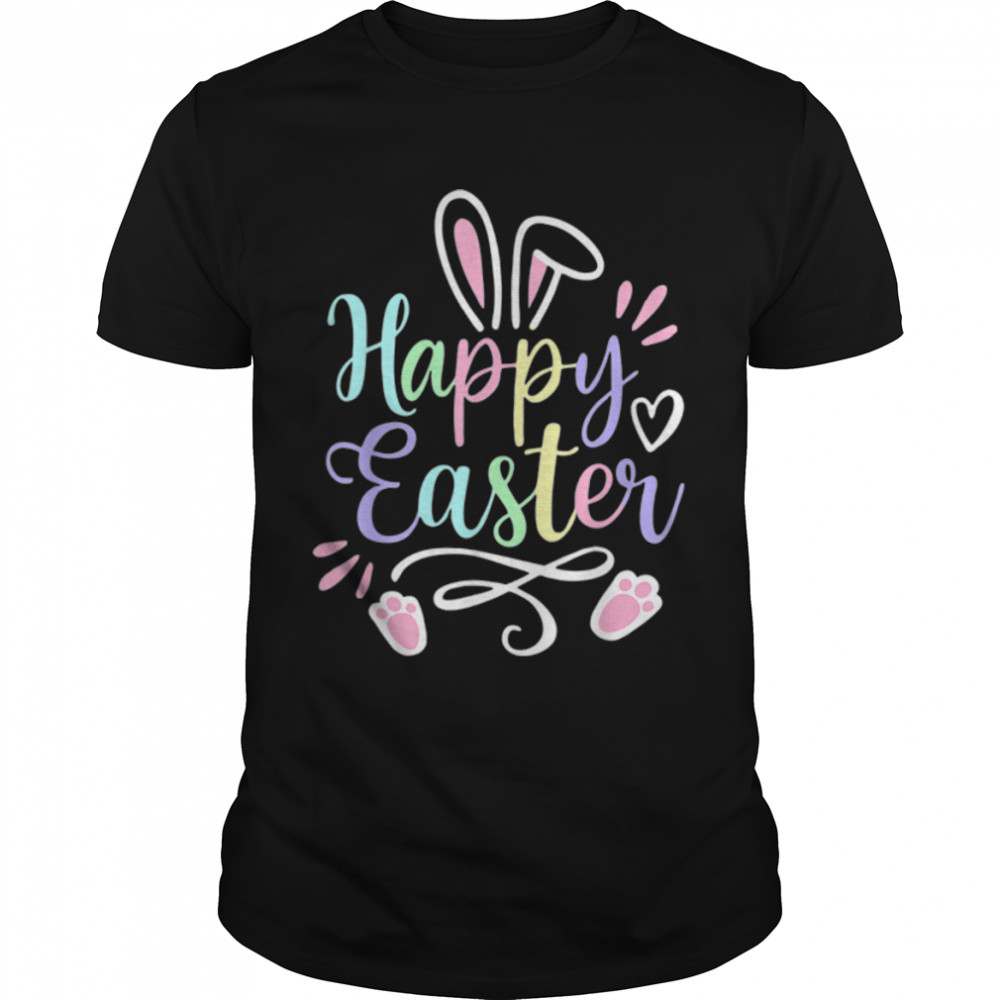 Happy Easter Day Bunny Egg Funny Boys Girls Kids Easter T-Shirt B09W959B88