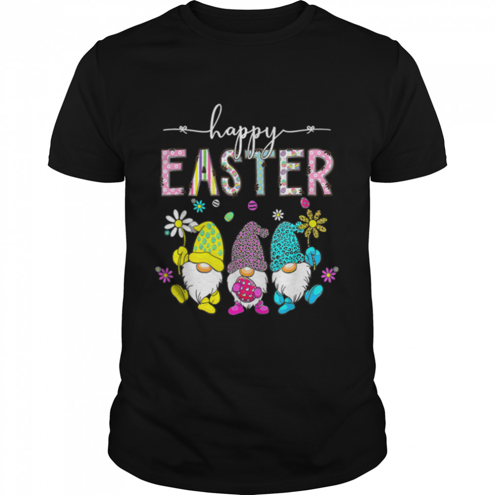 Happy Easter Day Three Gnome Bunny Egg T-Shirt B09W8Q2K2G