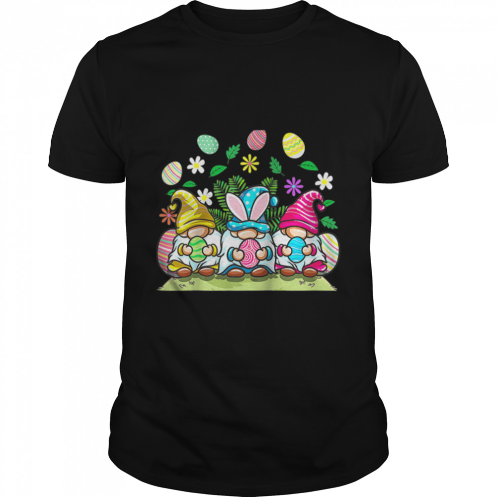 Happy Easter Gnomes Egg Hunting For Men Kids T-Shirt B09W5Py978