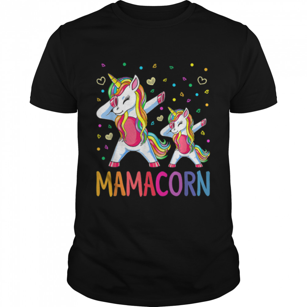 Mamacorn Unicorn Mom Baby Funny Mother's Day T-Shirt B09W8GJQ49