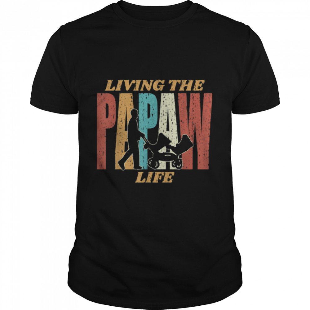 Mens Vintage Living The Papaw of Life Happy Father's Day T-Shirt B09W964BMR