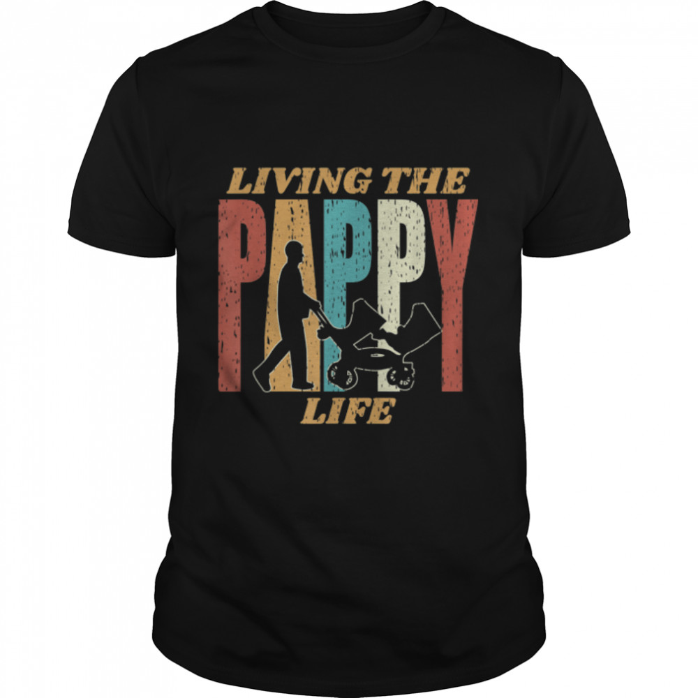 Mens Vintage Living The Pappy of Life Happy Father's Day T-Shirt B09W8K9DBS
