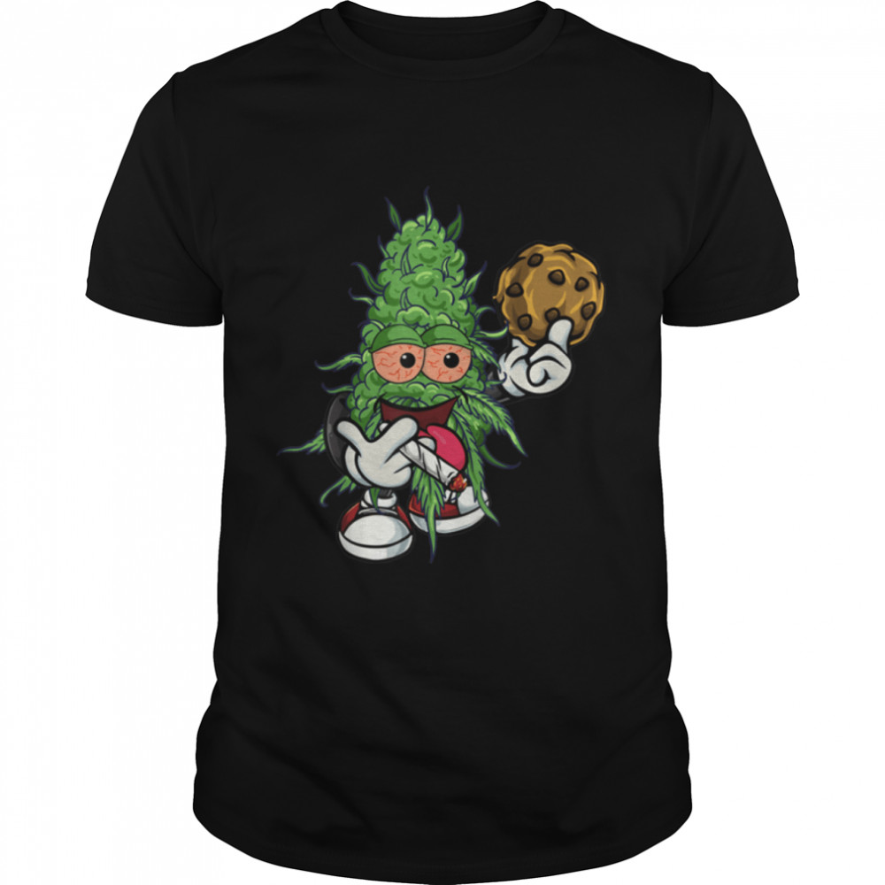 Monster Weed Smoking Funny Cannabis 420 Stoner T-Shirt B09W8LYYM1
