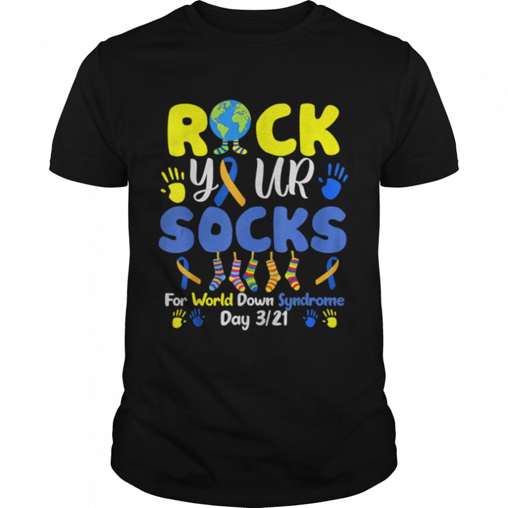 Rock Your Socks For World Down Syndrome Day T-Shirt B09W91YX9J