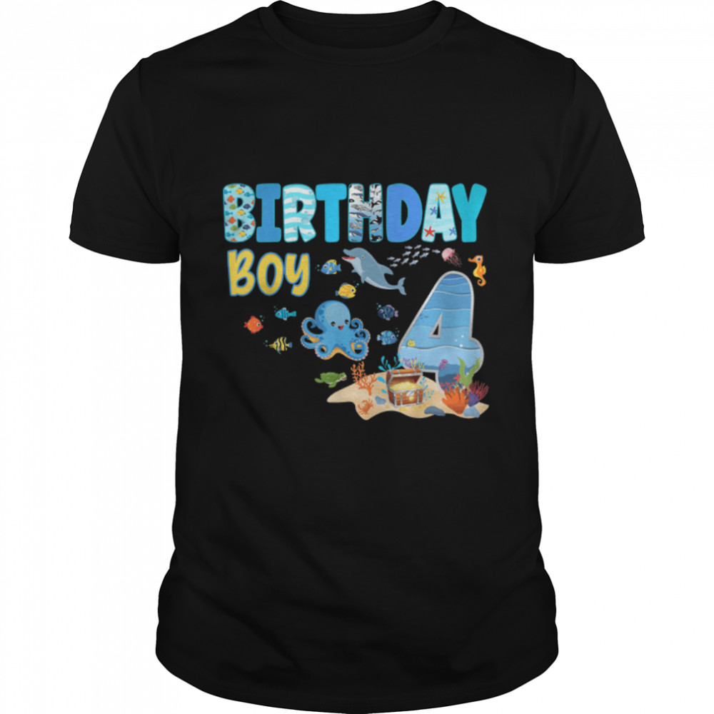 Under The Sea Birthday Fish Aquarium Animals Party T-Shirt B09W8SR37Z