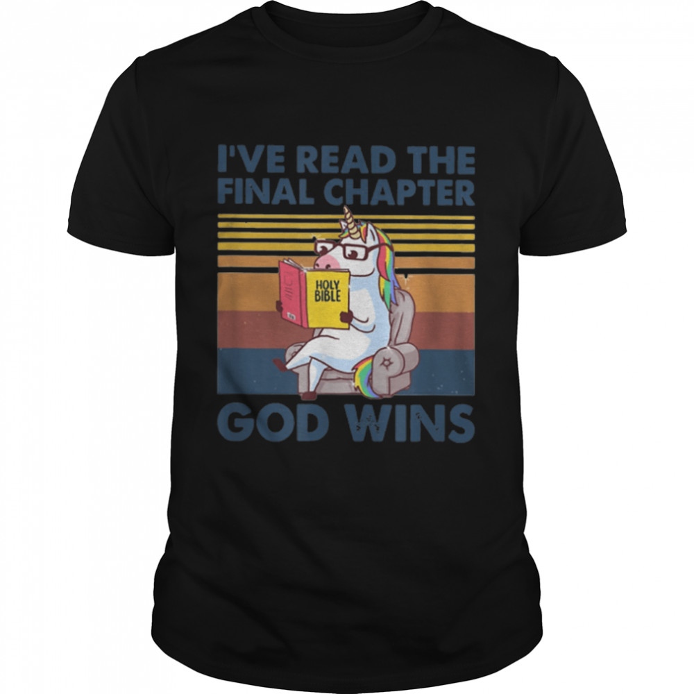 Unicorn I'Ve Read The Final Chapter Funny T-Shirt B09W8Vyx1X