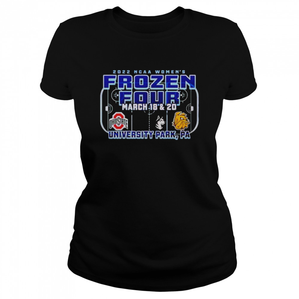 2022 NCAA Women’s Frozen Four University Park March 18 and 20 shirt Classic Women's T-shirt