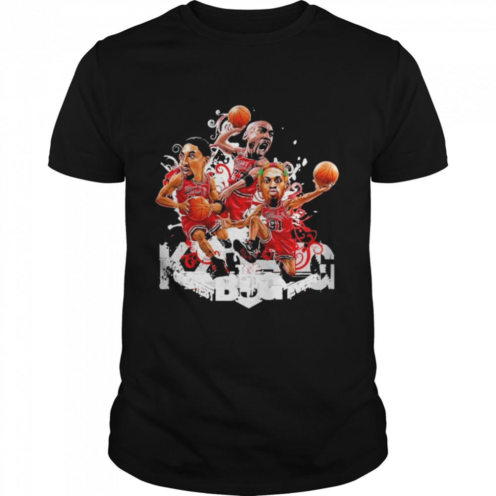 Chicago bulls 90s jordan pippen and rodman shirt Classic Men's T-shirt