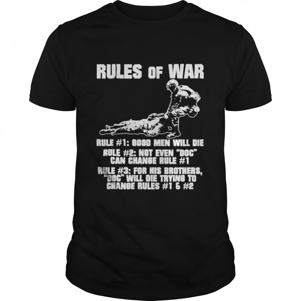 Rules of war veteran die shirt Classic Men's T-shirt