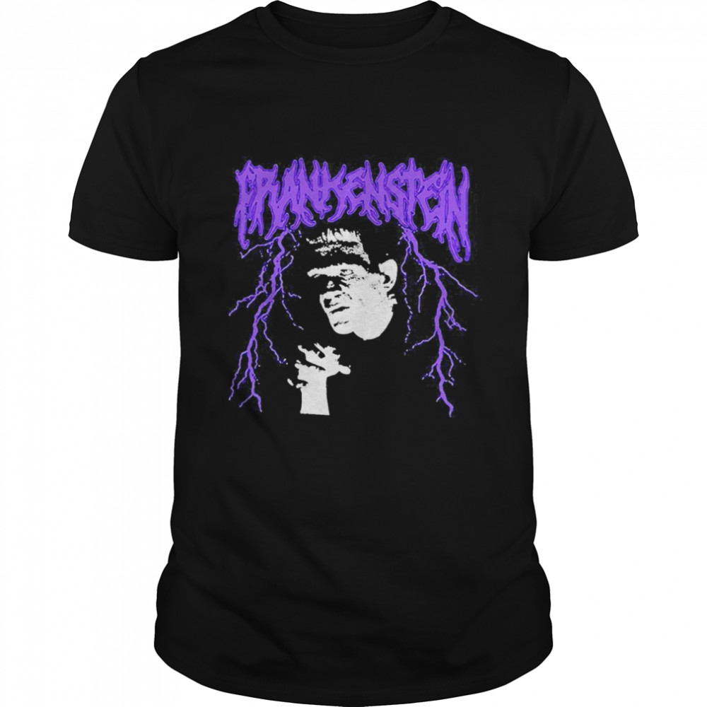 Universal Monsters Frankenstein Monster Metal  Classic Men's T-shirt