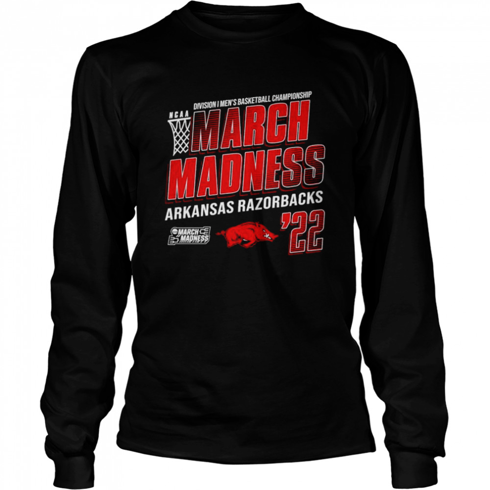 Arkansas Razorbacks NCAA 2022 Division I Men’s Basketball Championship March Madness shirt Long Sleeved T-shirt