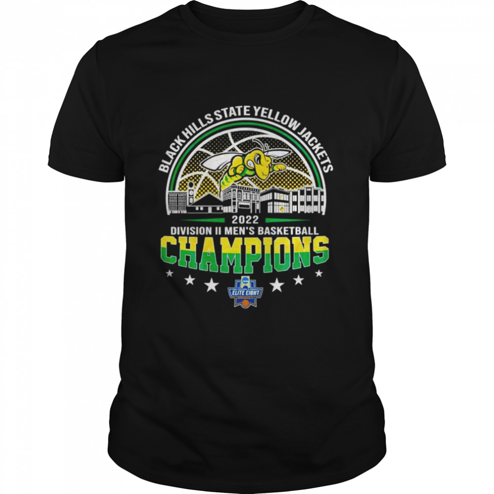 Black Hills State Yellow Jackets 2022 NCAA 2022 Division II Men’s Basketball Champions shirt Classic Men's T-shirt
