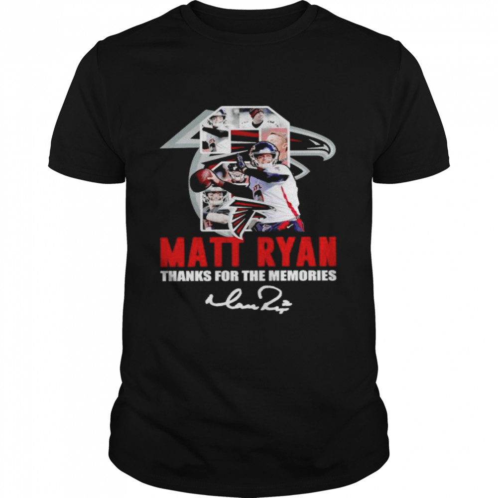Atlanta Falcons Matt Ryan Thanks For The Memories Signature Shirt