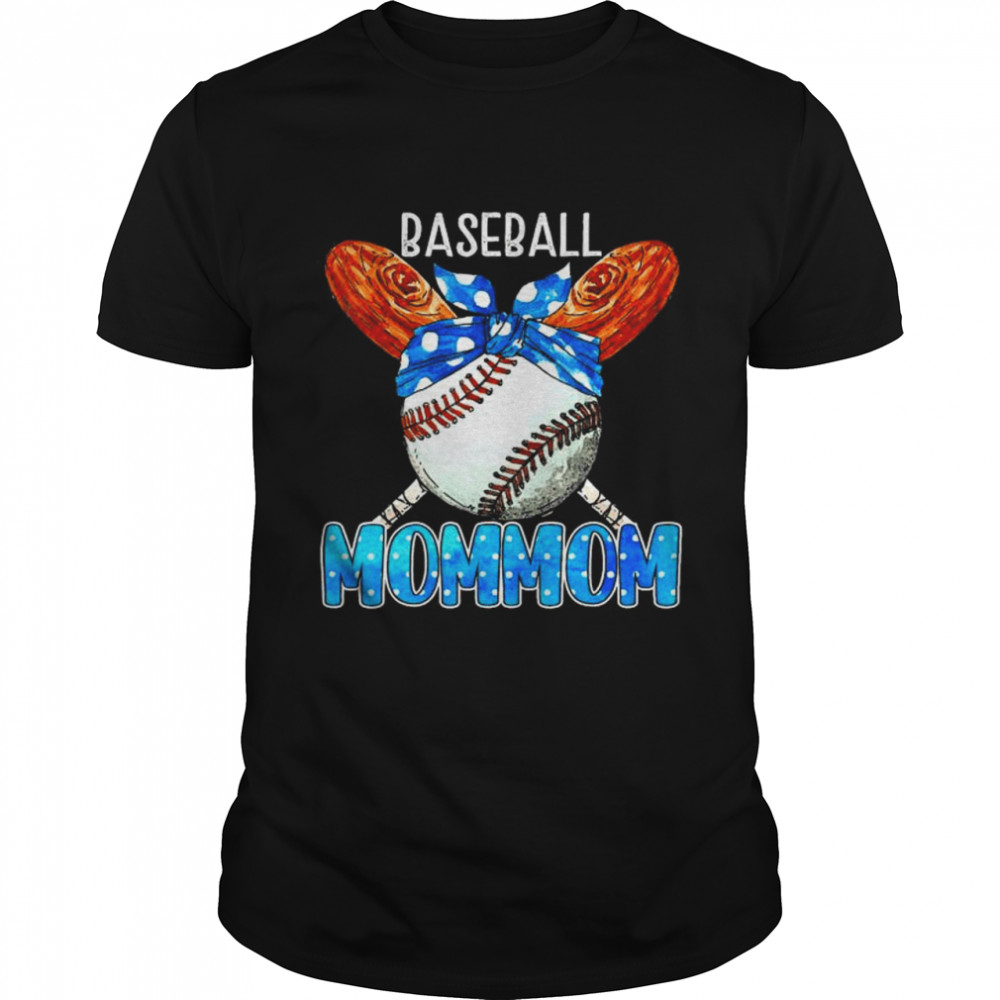 Bandana Game Day Baseball Mommom Team Sports T-Shirt