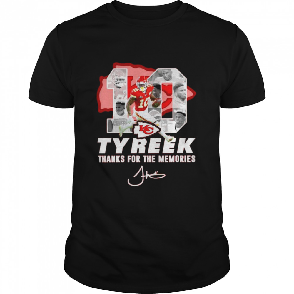 Kansas City Chiefs Tyreek thanks for the memories signature shirt