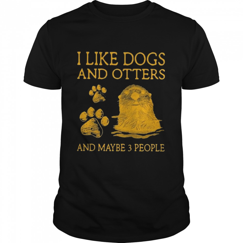 Like dogs and otters and maybe 3 people shirt Classic Men's T-shirt