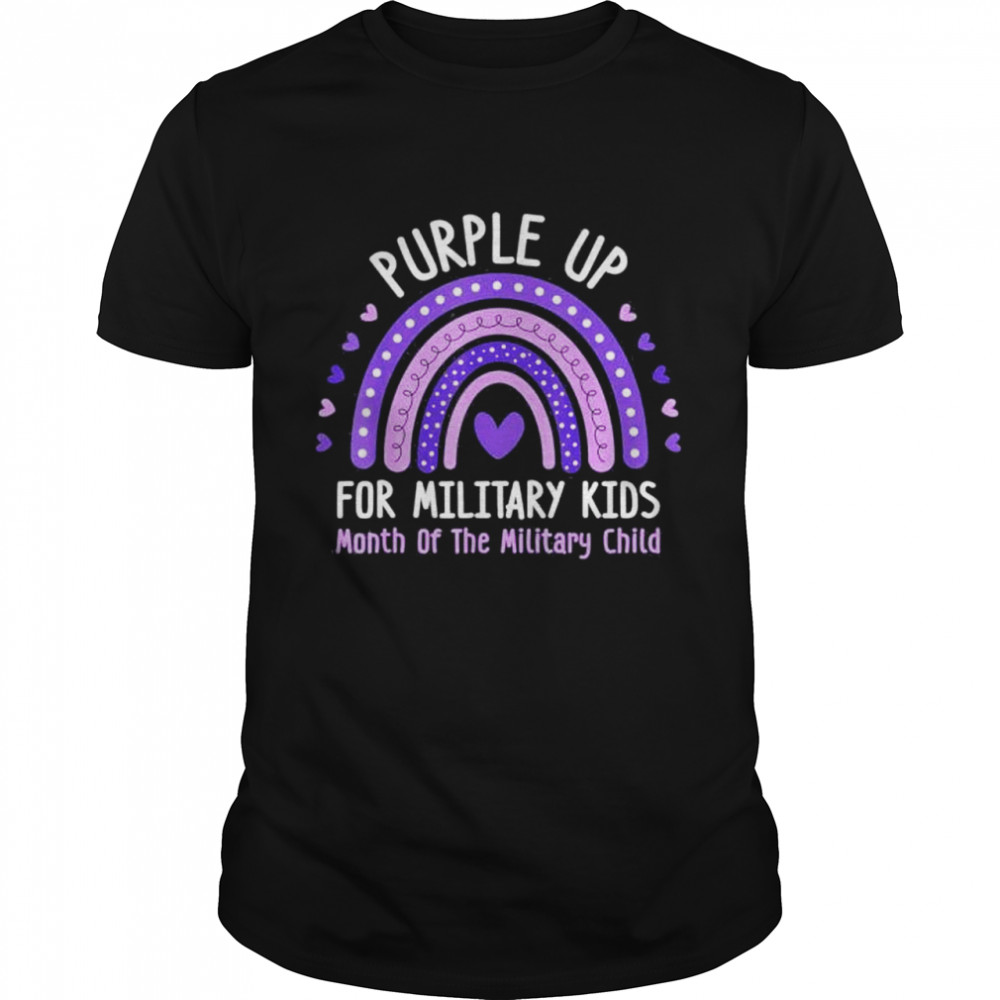 Purple Up For Military Kids Month Of The Military Child Shirt