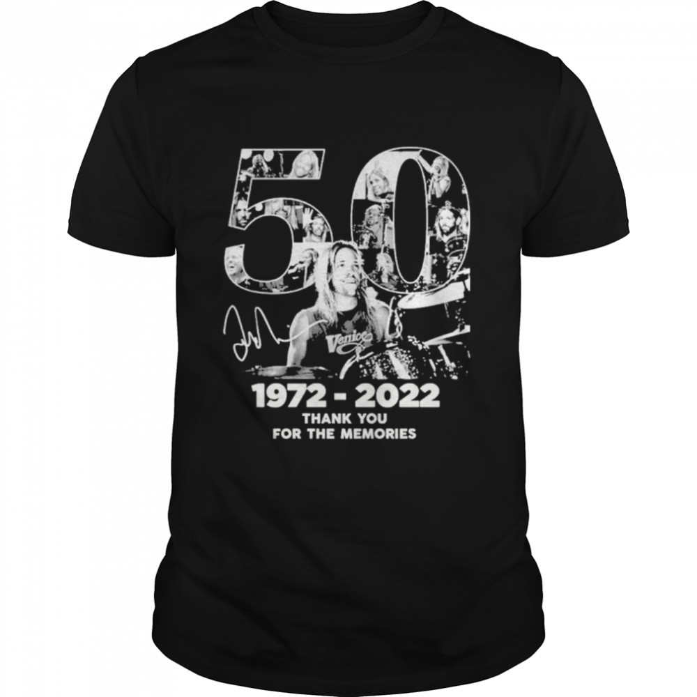 Rip Taylor Hawkins Age Of 50 1972-2022 Signature Thank You For The Memories T- Classic Men's T-shirt