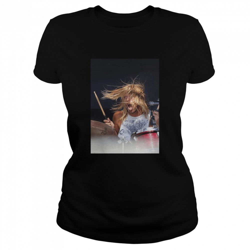 Rip Taylor Hawkins Rock Drummer Foo Fighters T- Classic Women's T-shirt