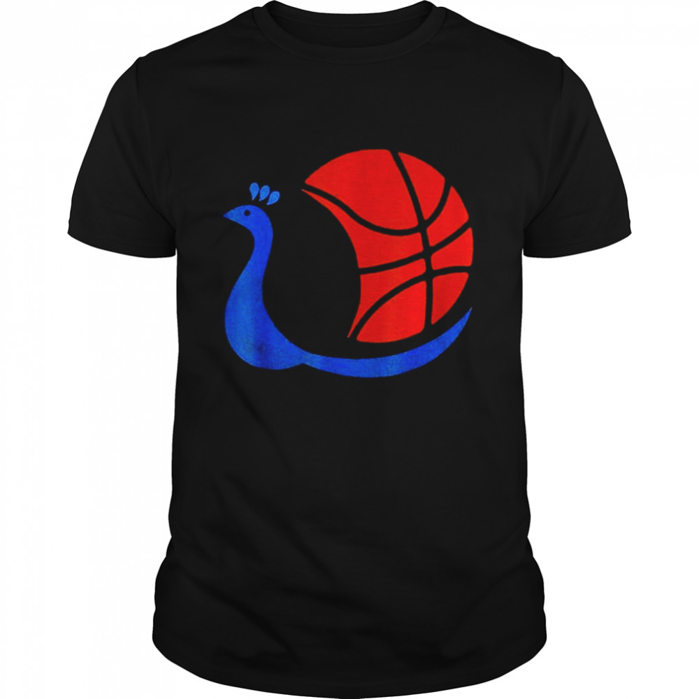 Peacock Basketball Retro Vintage T-Shirt