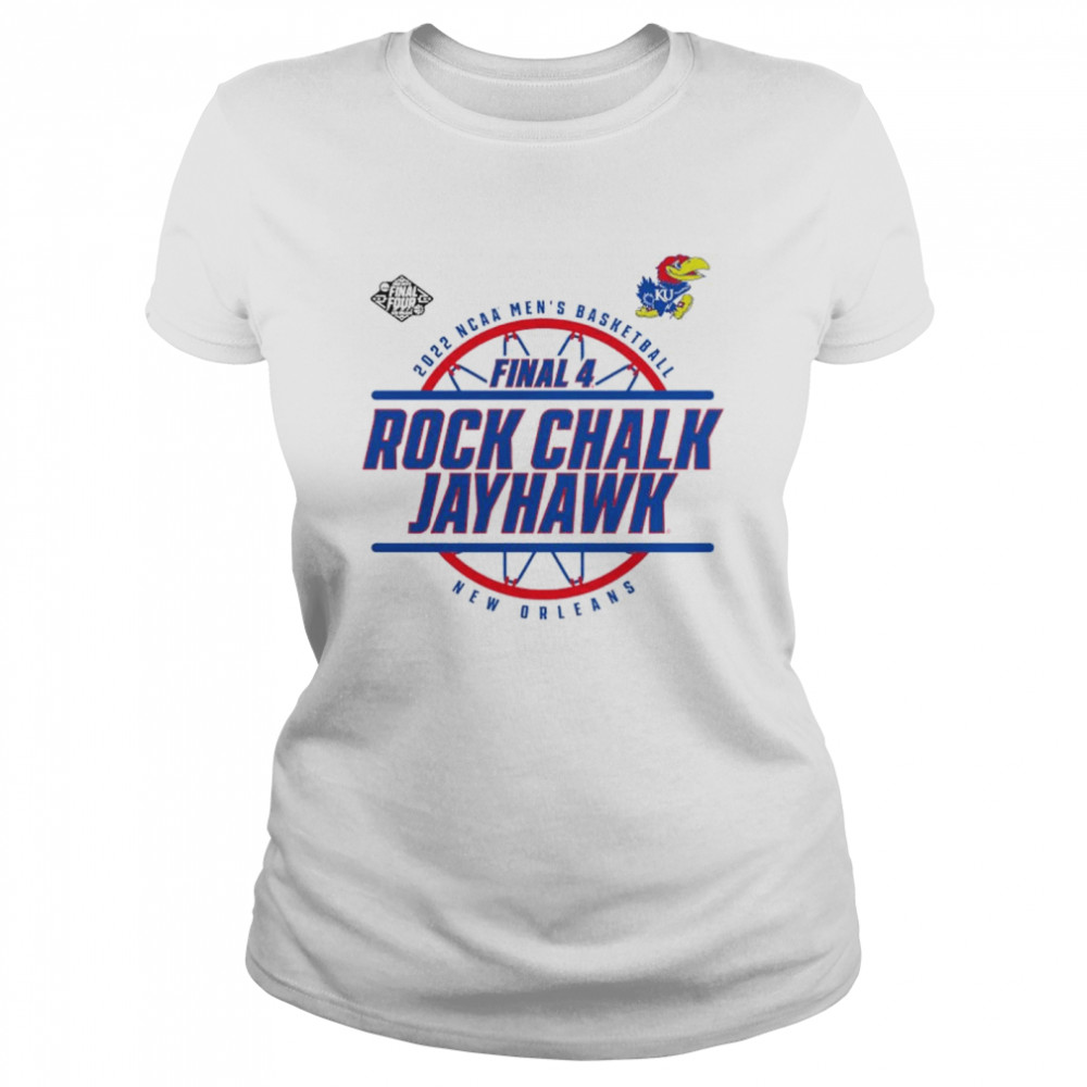 Rock Chalk Kansas Jayhawks 2022 NCAA Men’s Basketball Final Four New Orleans shirt Classic Women's T-shirt