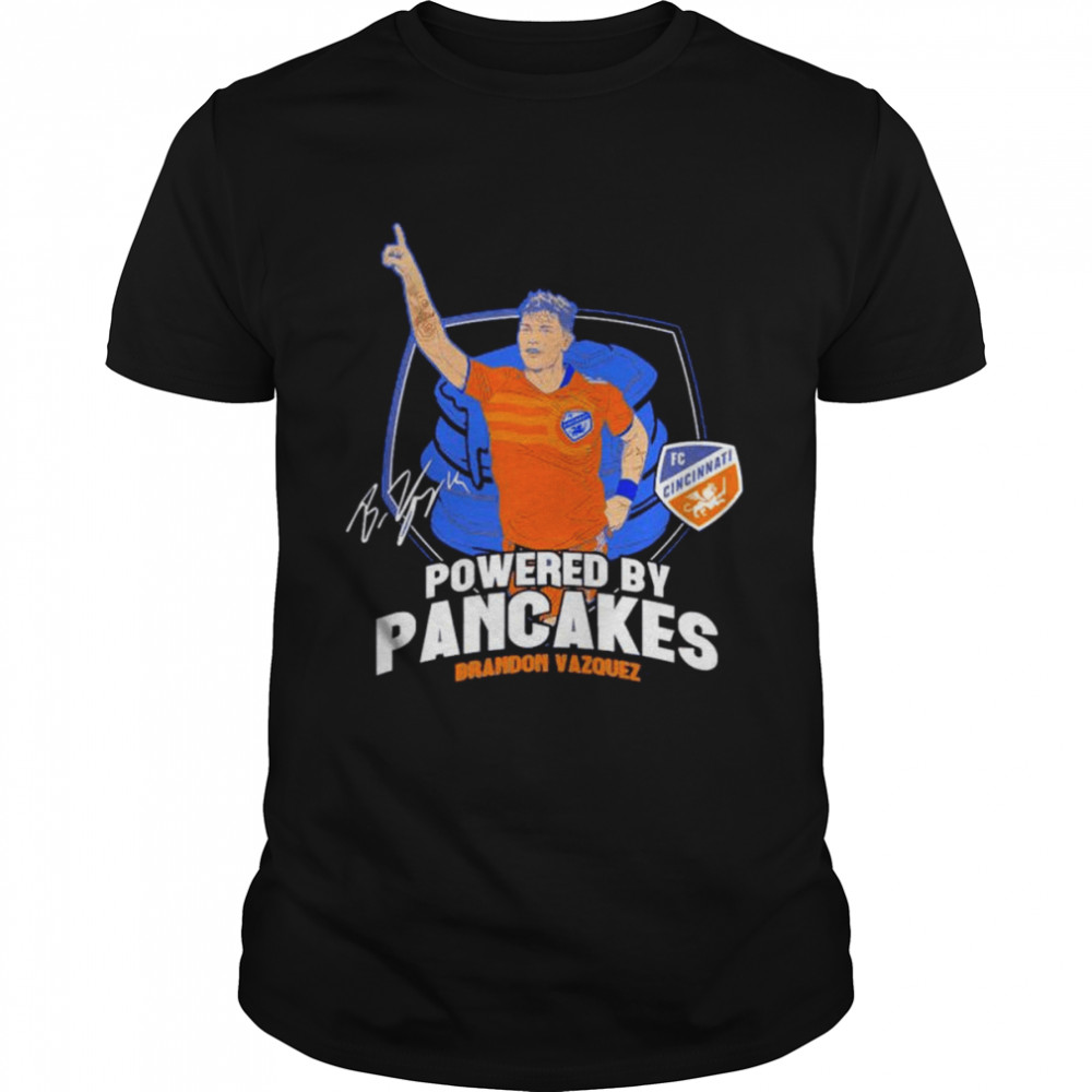 Brandon Vazquez Powered By Pancakes signature shirt