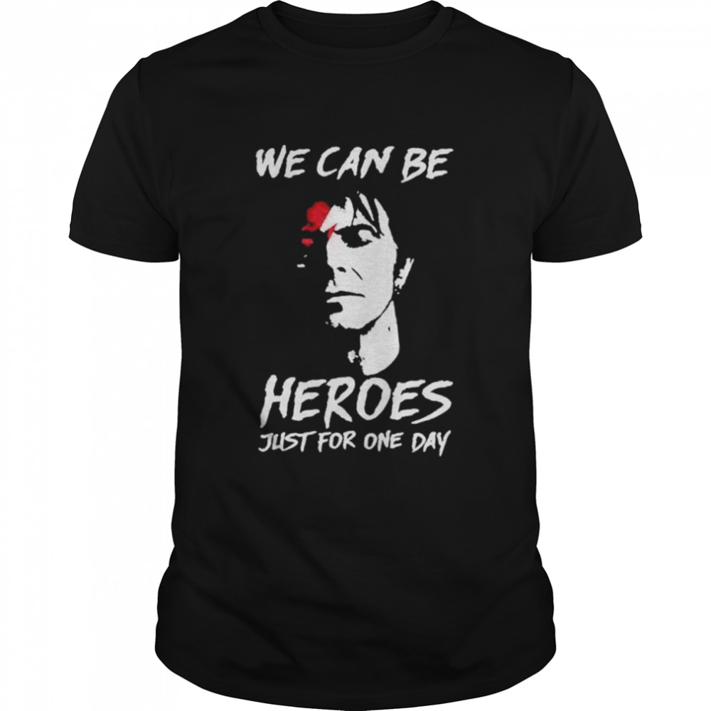 David Bowie we can be Heroes just for one day shirt Classic Men's T-shirt