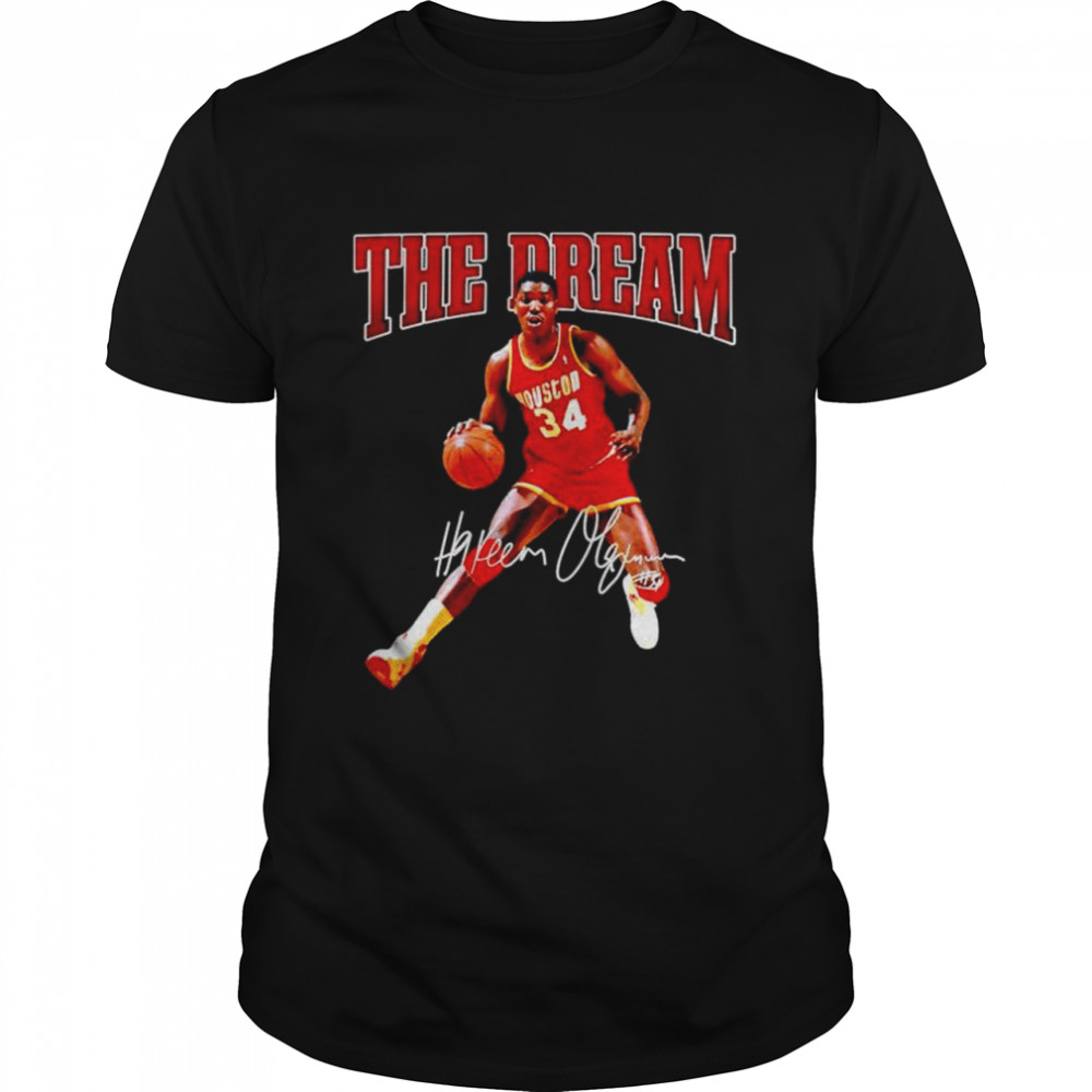 Hakeem Olajuwon The Dream Basketball Legend Signature Vintage Shirt