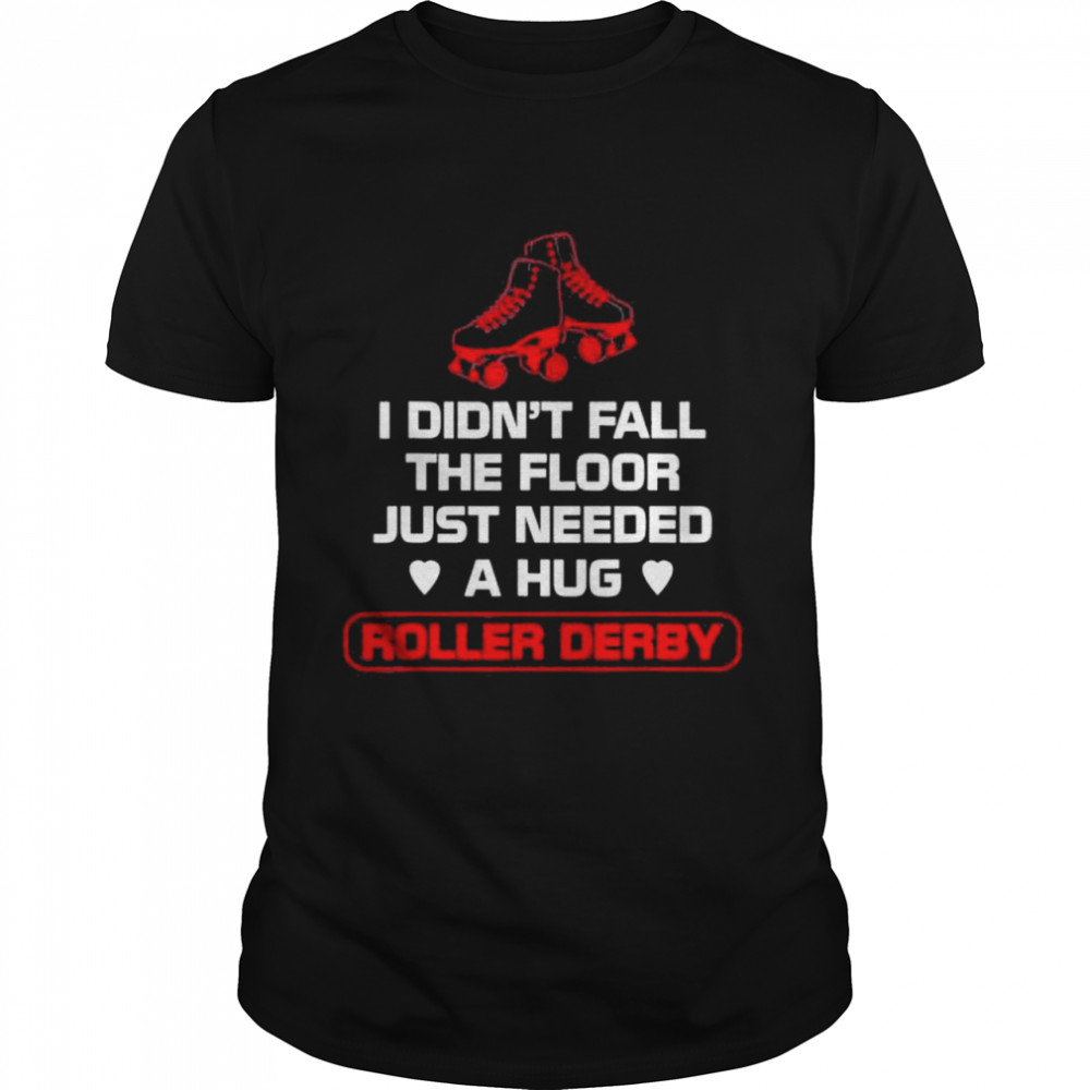Roller Derby Player Fall on Floor Skating Team  Classic Men's T-shirt