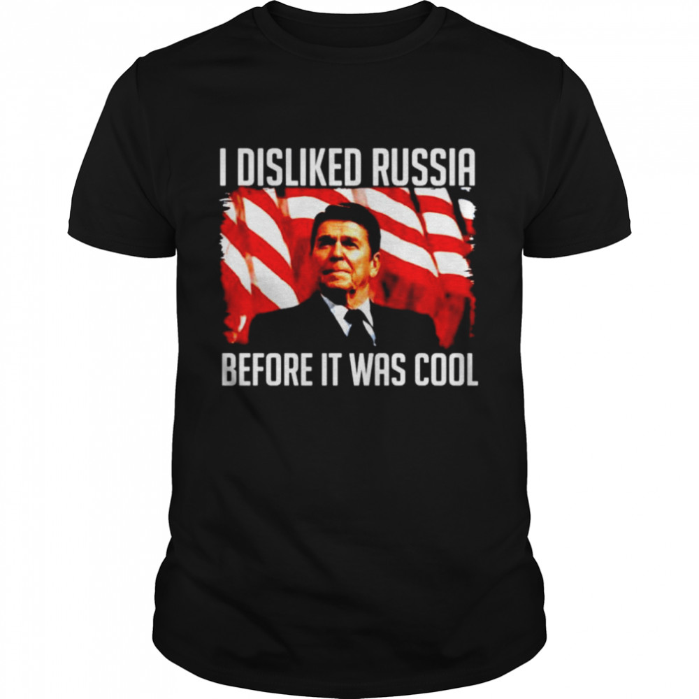 Ronald Reagan I disliked russia before it was cool shirt Classic Men's T-shirt
