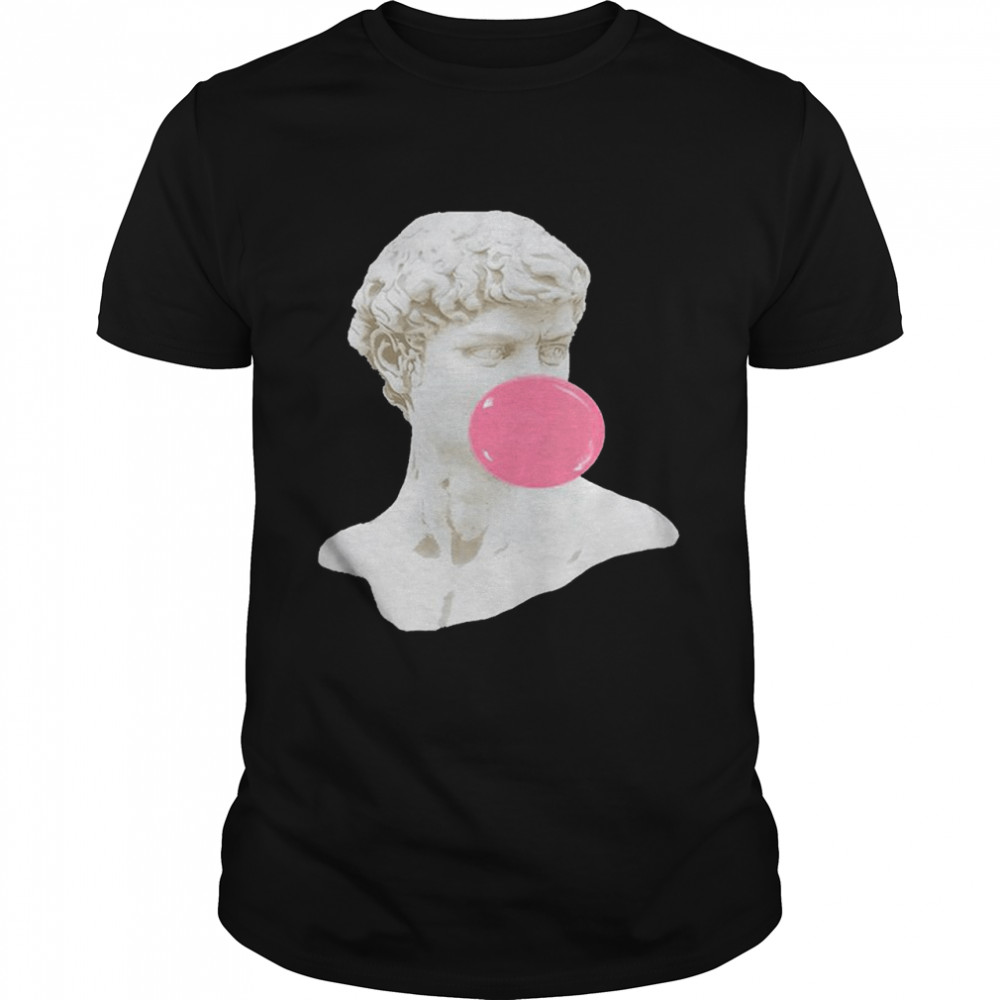 Bubble Gum Statue Of David Museum Of Art Sculpture T-Shirt