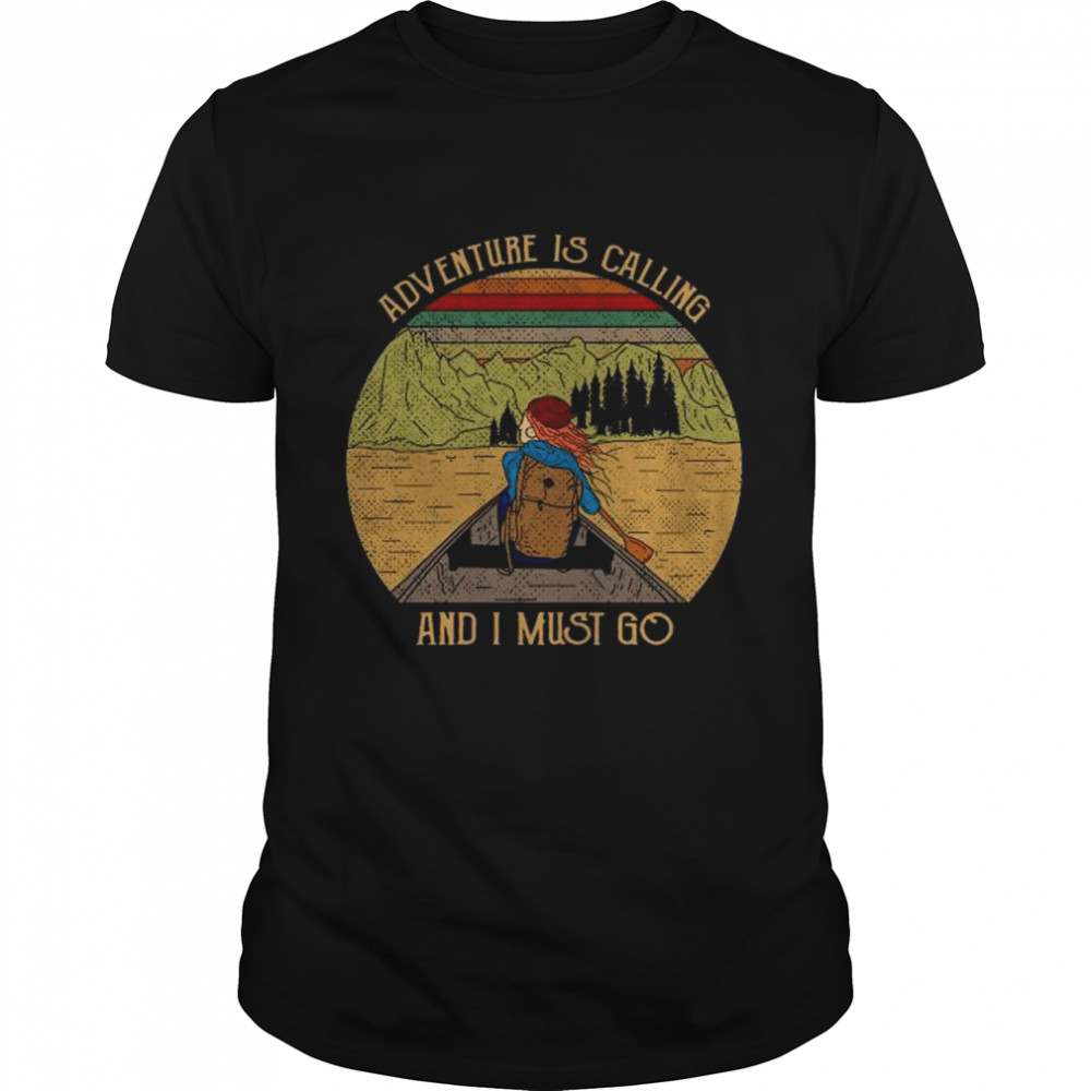 Camping adventure is calling and must go vintage shirt Classic Men's T-shirt